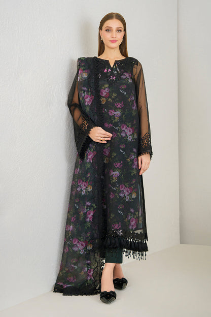 Baroque | Formals Collection | EMBROIDERED ORGANZA UF-525 - Formal Dress - available at Maria Faisal in UK and USA.