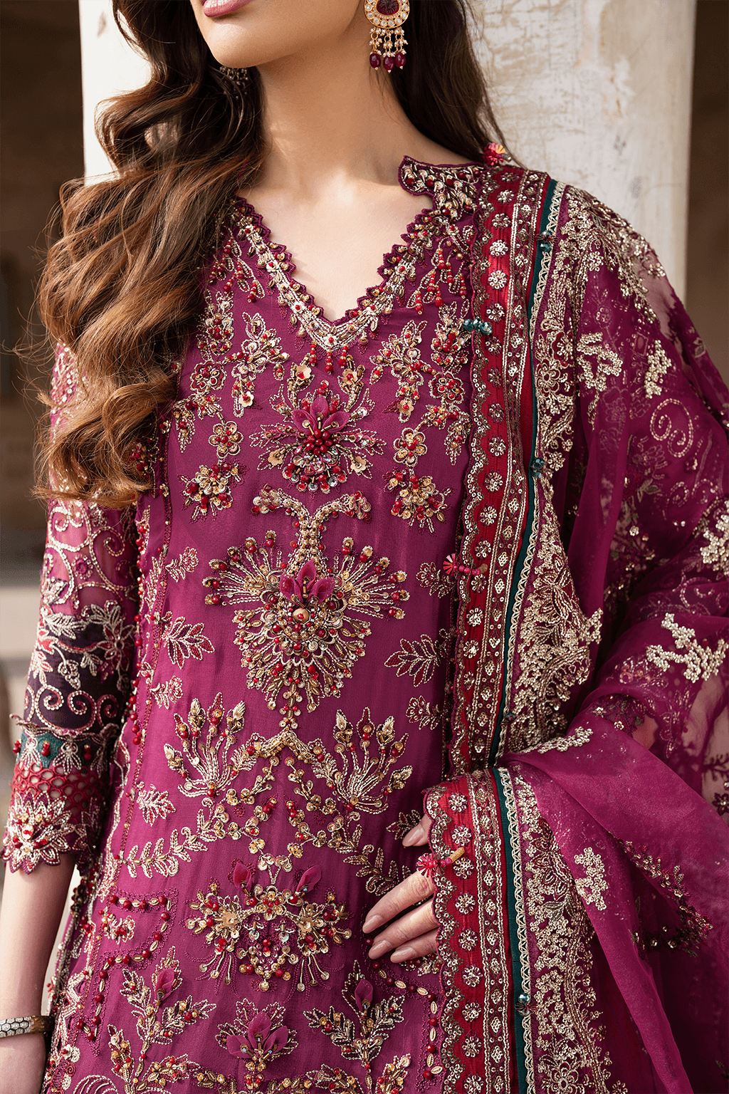 Iznik | Luxury Chiffon | ILC-04 by Maria Faisal - Registered Vendor of : Iznik - type : Ladies Clothes - 100% original wedding dresses
