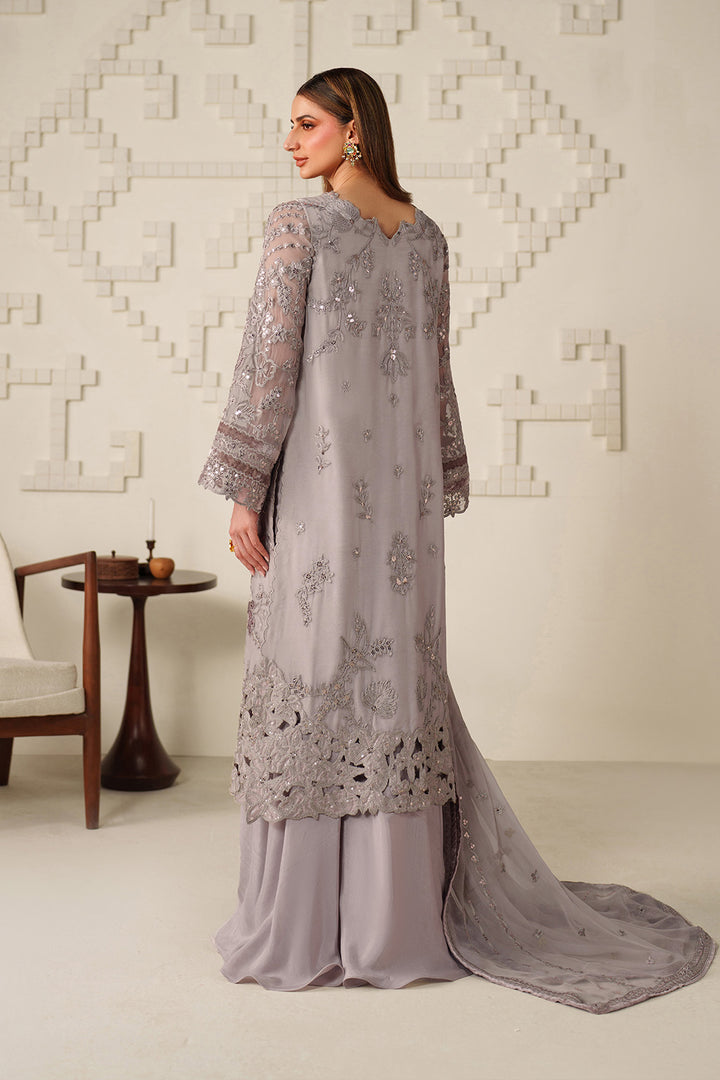 Iznik | Chinon Chiffon | UE-618 - Dress - available at Maria Faisal in UK and USA.