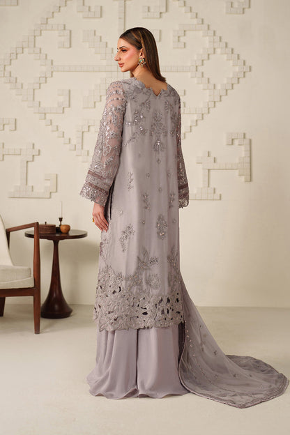 Iznik | Chinon Chiffon | UE-618 - Dress - available at Maria Faisal in UK and USA.
