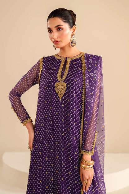 Baroque | Formals Collection | EMBROIDERED CHIFFON UF-625 - Formal Dress - available at Maria Faisal in UK and USA.