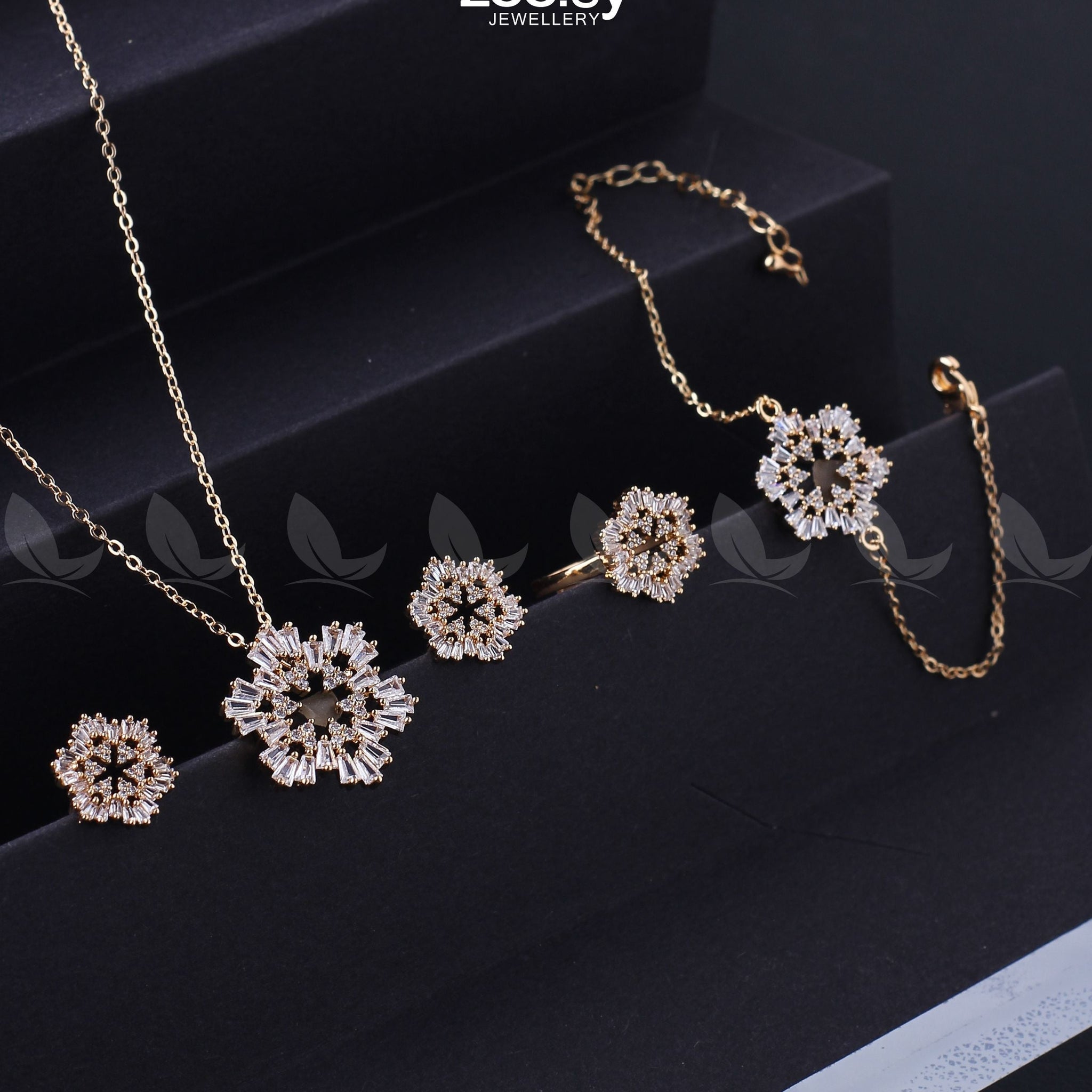 Snowflake Pendant Set - Designer Dress with Intricate embroidery and embellishments. Shop elegent wedding dress at Maria Faisal.