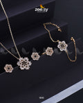 Snowflake Pendant Set - Designer Dress with Intricate embroidery and embellishments. Shop elegent wedding dress at Maria Faisal.