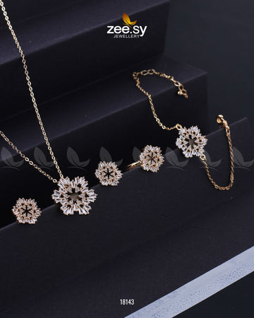 Snowflake Pendant Set - Designer Dress with Intricate embroidery and embellishments. Shop elegent wedding dress at Maria Faisal.