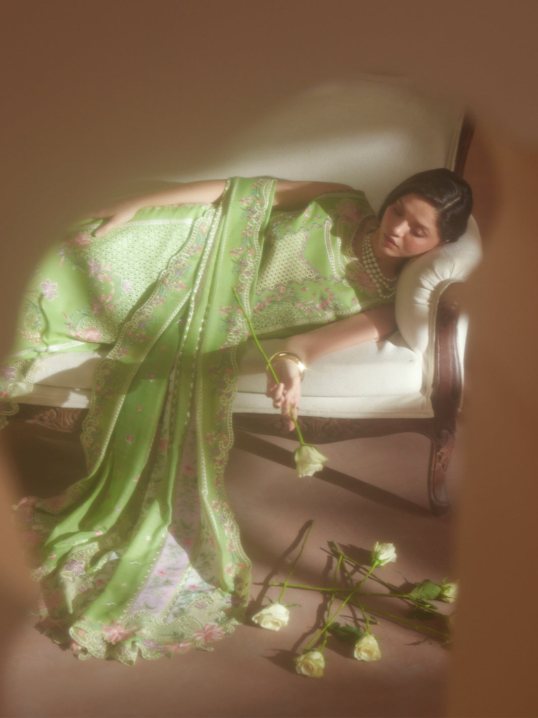 Bin Ilyas | Mashriq Luxury Lawn 26 | D-112-A - Luxury Dress - available at Maria Faisal in UK and USA.