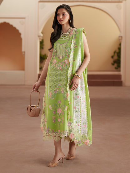Bin Ilyas | Mashriq Luxury Lawn 26 | D-112-A - Luxury Dress - available at Maria Faisal in UK and USA.