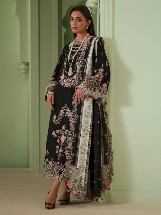 Bin Ilyas | Mashriq Luxury Lawn 26 | D-112-B - Luxury Dress - available at Maria Faisal in UK and USA.