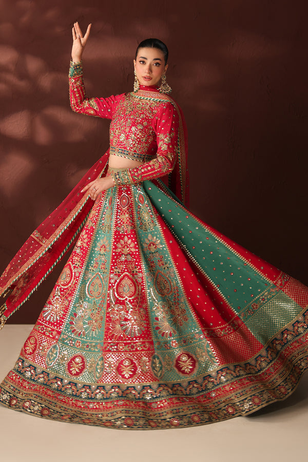 Baroque | Formals Collection | EMBROIDERED SILK UF-4489 - Formal Dress - available at Maria Faisal in UK and USA.
