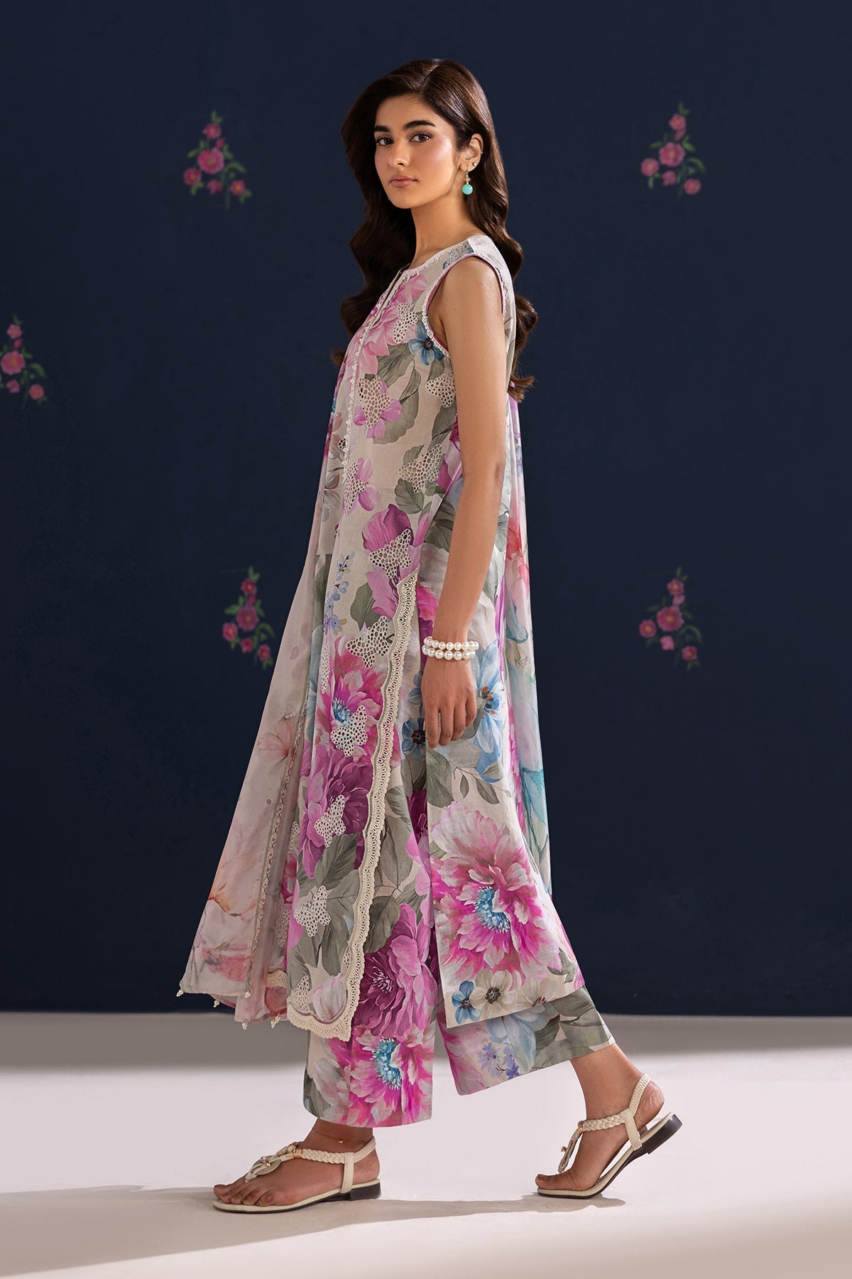 Baroque | Luxury Summer Pret | UF-4458 - Luxury Dress - available at Maria Faisal in UK and USA.