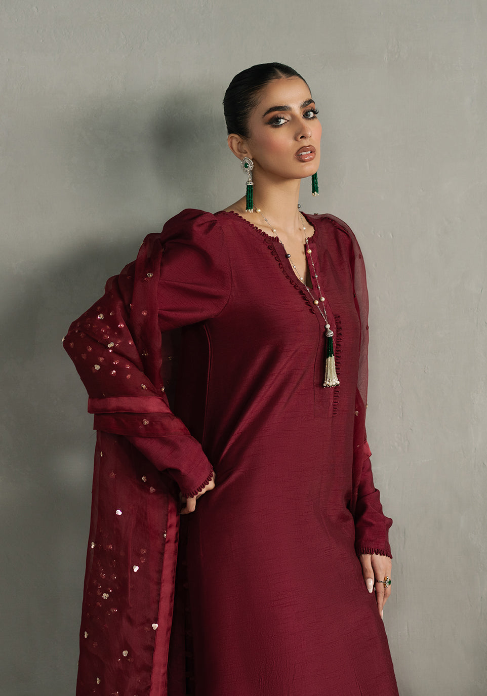 Zarqash | Silk Edit | ZQS 018 ROSE ROUGE - Ladies Clothes 