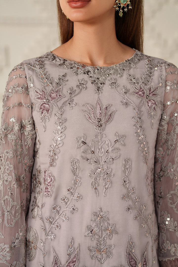 Iznik | Chinon Chiffon | UE-618 - Dress - available at Maria Faisal in UK and USA.