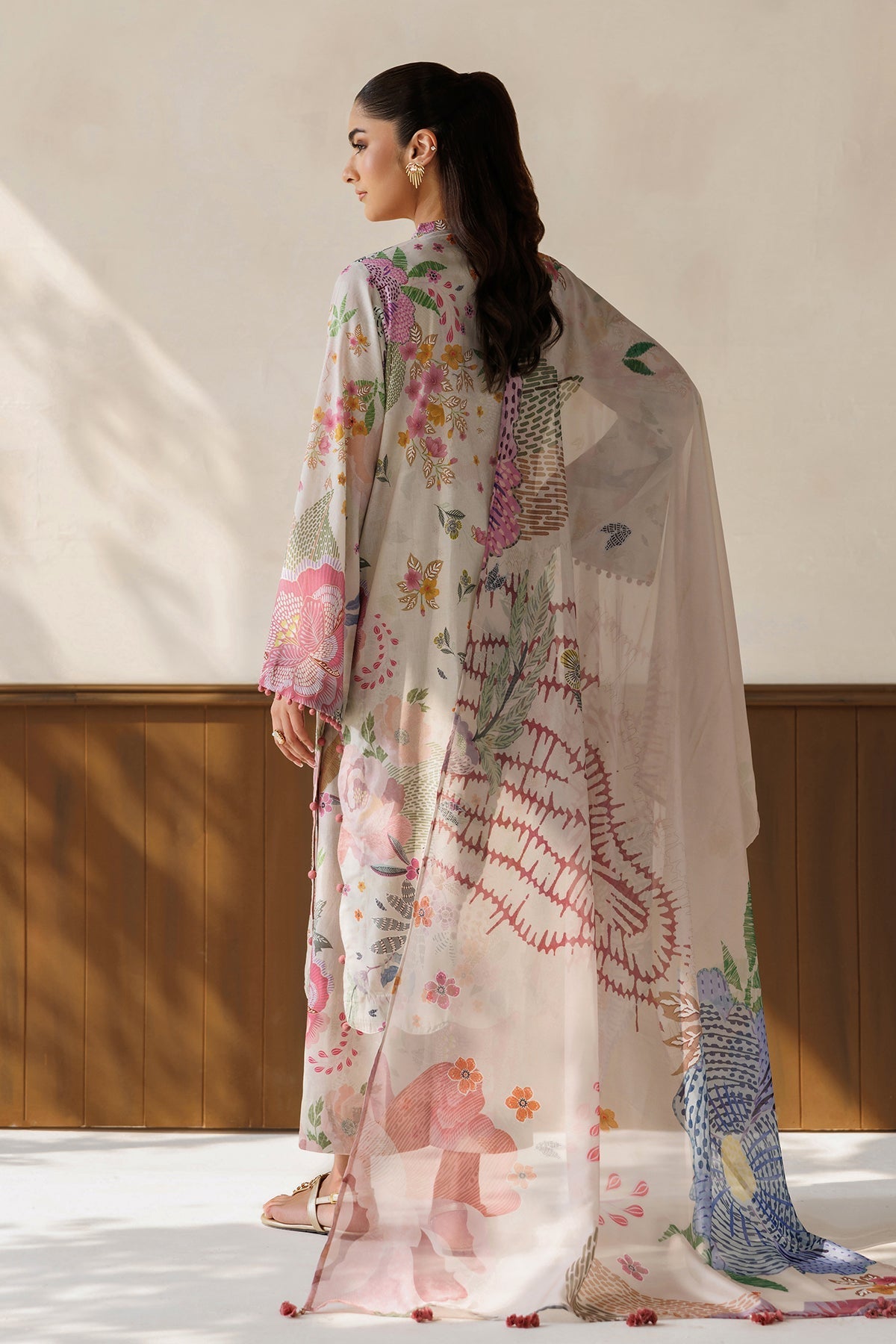 Baroque | Luxury Summer Pret |  UF-4499 - Luxury Dress - available at Maria Faisal in UK and USA.