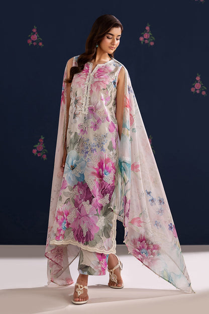 Baroque | Luxury Summer Pret | UF-4458 - Luxury Dress - available at Maria Faisal in UK and USA.