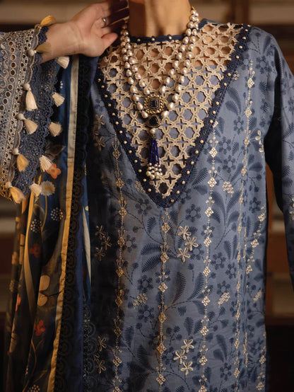 Faiza Faisal | Maya Luxury Lawn | Gamze - Maria Faisal