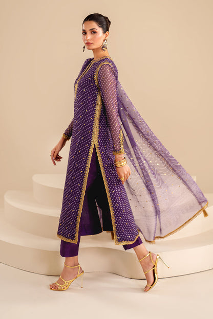 Baroque | Formals Collection | EMBROIDERED CHIFFON UF-625 - Formal Dress - available at Maria Faisal in UK and USA.