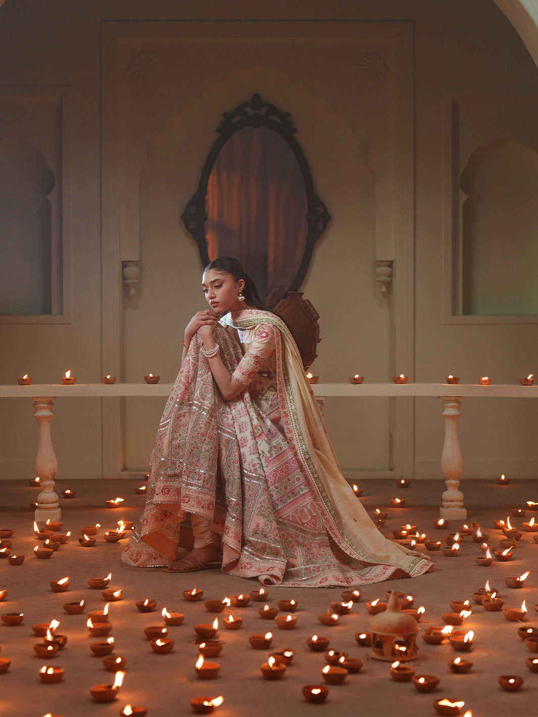 Bin Ilyas | Mashriq Luxury Lawn 26 | D-115-A - Luxury Dress - available at Maria Faisal in UK and USA.