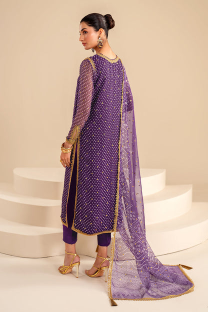 Baroque | Formals Collection | EMBROIDERED CHIFFON UF-625 - Formal Dress - available at Maria Faisal in UK and USA.