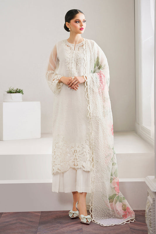 Baroque | Formals Collection | EMBROIDERED ORGANZA UF-526 - Formal Dress - available at Maria Faisal in UK and USA.