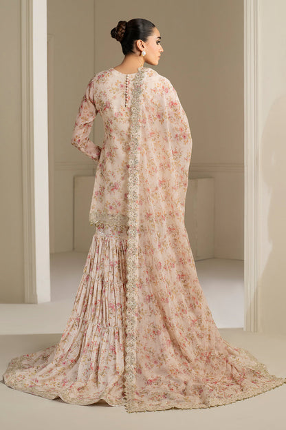 Baroque | Formals Collection | EMBROIDERED CHIFFON UF-4164 - Formal Dress - available at Maria Faisal in UK and USA.