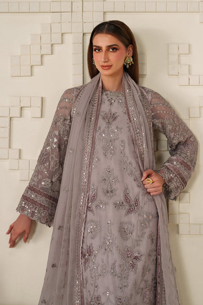 Iznik | Chinon Chiffon | UE-618 - Dress - available at Maria Faisal in UK and USA.