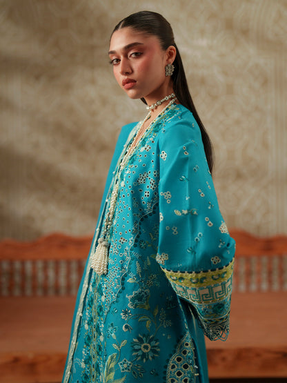 Bin Ilyas | Mashriq Luxury Lawn 26 | D-116-B - Luxury Dress - available at Maria Faisal in UK and USA.