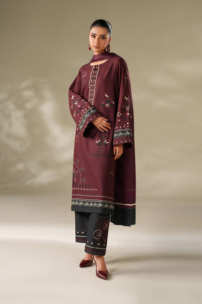 Iznik | Winter Chapter 25 | UE-570 Printed Khaddar - Casual Dress - available at Maria Faisal in UK and USA.