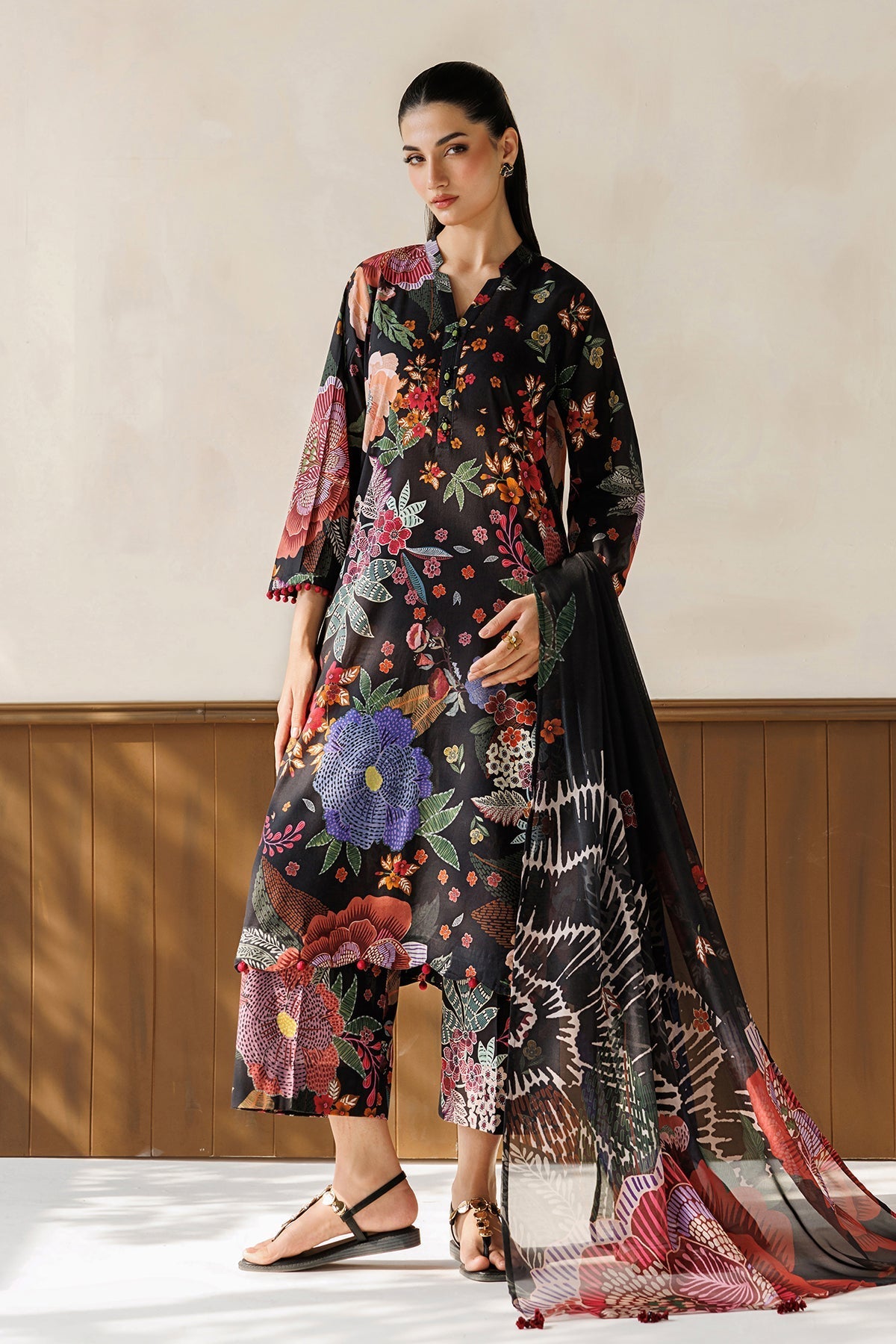 Baroque | Luxury Summer Pret | UF-4500 - Luxury Dress - available at Maria Faisal in UK and USA.