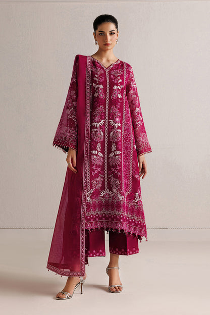 Baroque | Formals Collection | EMBROIDERED COTTON NET UF-4511 - Formal Dress - available at Maria Faisal in UK and USA.