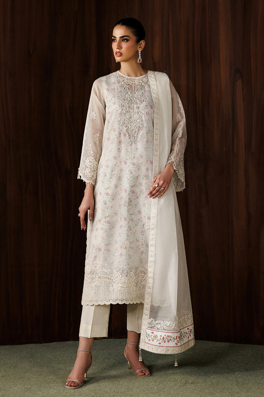 Baroque | Formals Collection | EMBROIDERED COTTON NET UF-4440 - Formal Dress - available at Maria Faisal in UK and USA.