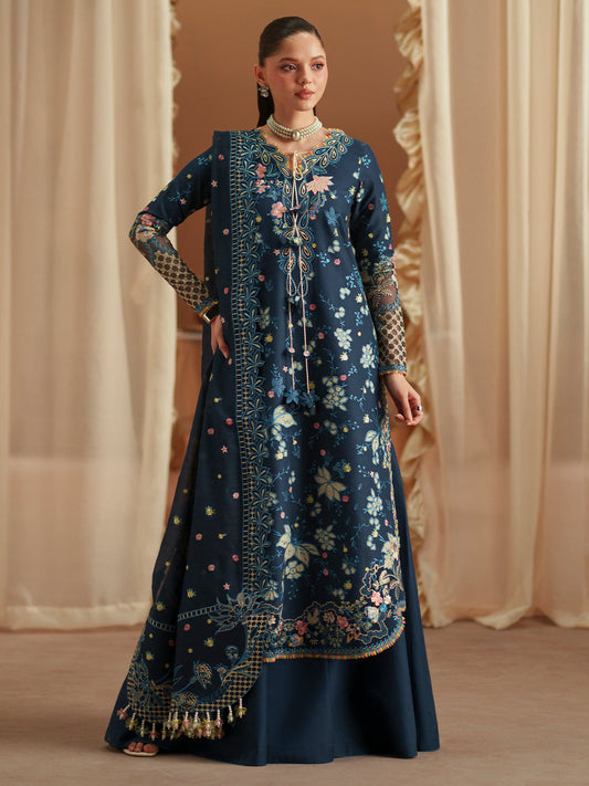 Bin Ilyas | Mashriq Luxury Lawn 26 | D-117-C - Luxury Dress - available at Maria Faisal in UK and USA.