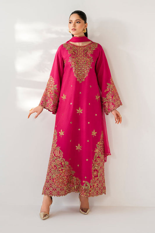 Baroque | Luxury Pret 25 | EMBROIDERED RAW SILK PR-1165 - Ladies Clothes - Maria Faisal