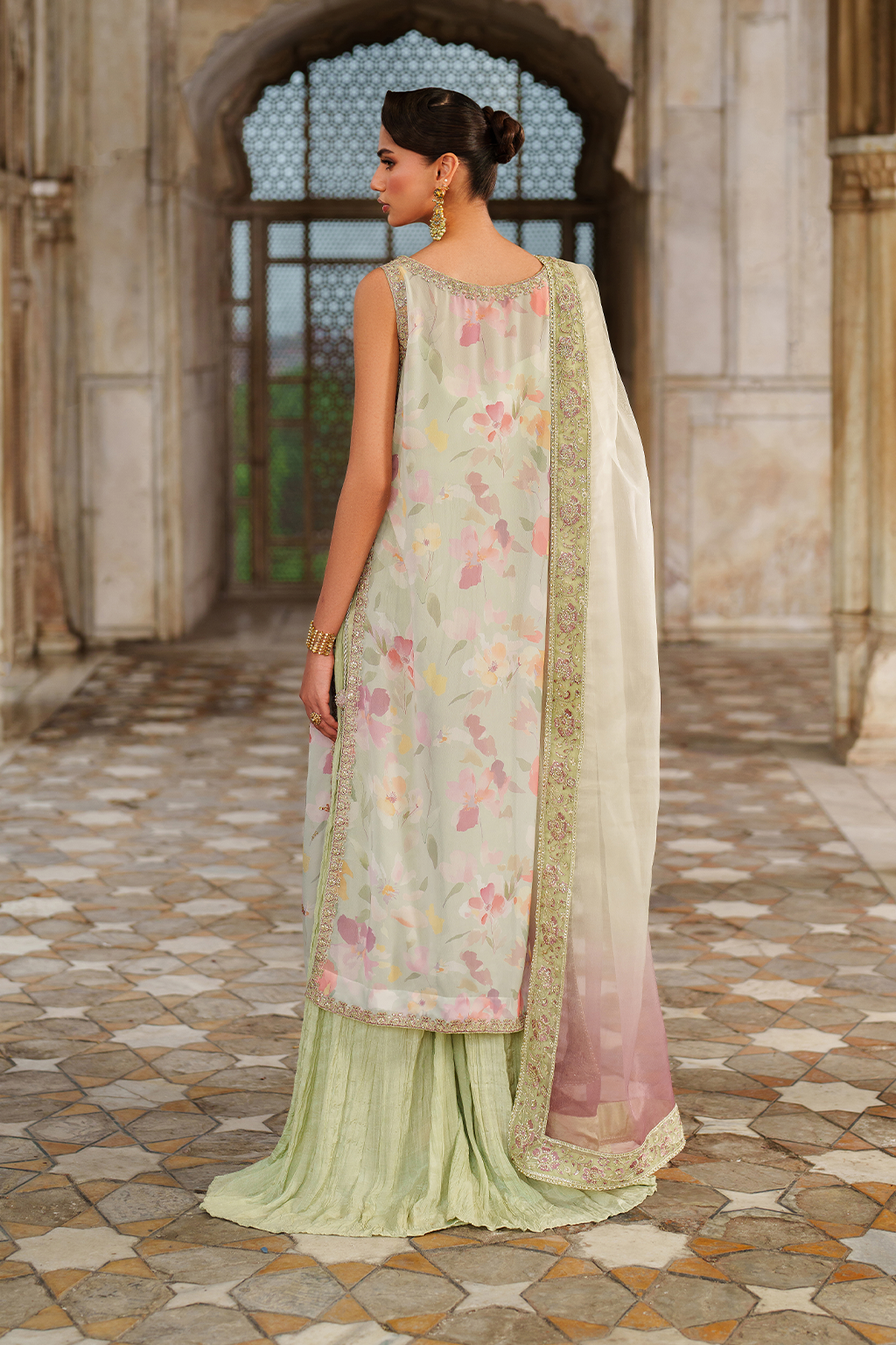Iznik | Festive Formal | UE-549 Printed Chiffon - Ladies Clothes - Maria Faisal