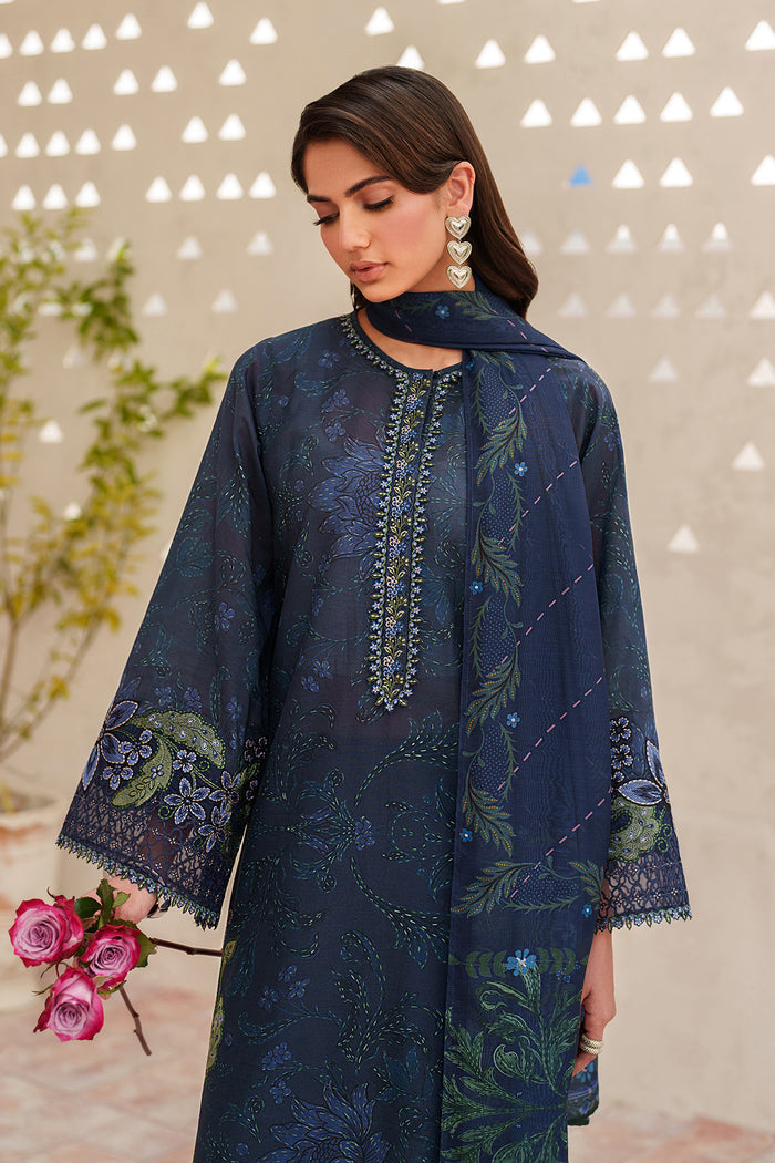 Baroque | Luxury Pret Summer | UF-4404 - Luxury Dress - available at Maria Faisal in UK and USA.