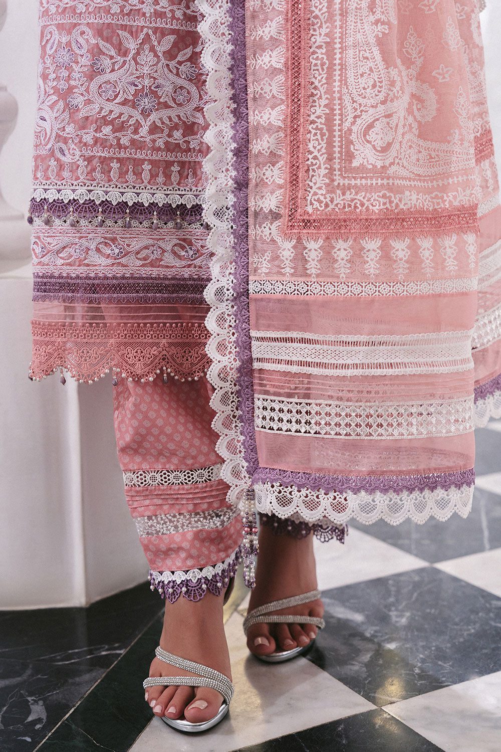 Sobia Nazir | Luxury Lawn Eid 26 | 11A - Luxury Dress - available at Maria Faisal in UK and USA.
