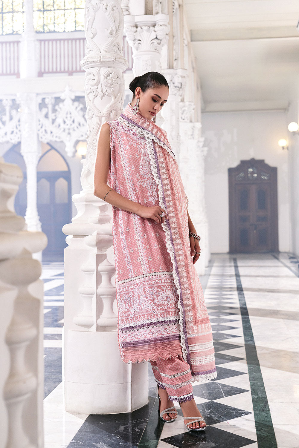 Sobia Nazir | Luxury Lawn Eid 26 | 11A - Luxury Dress - available at Maria Faisal in UK and USA.