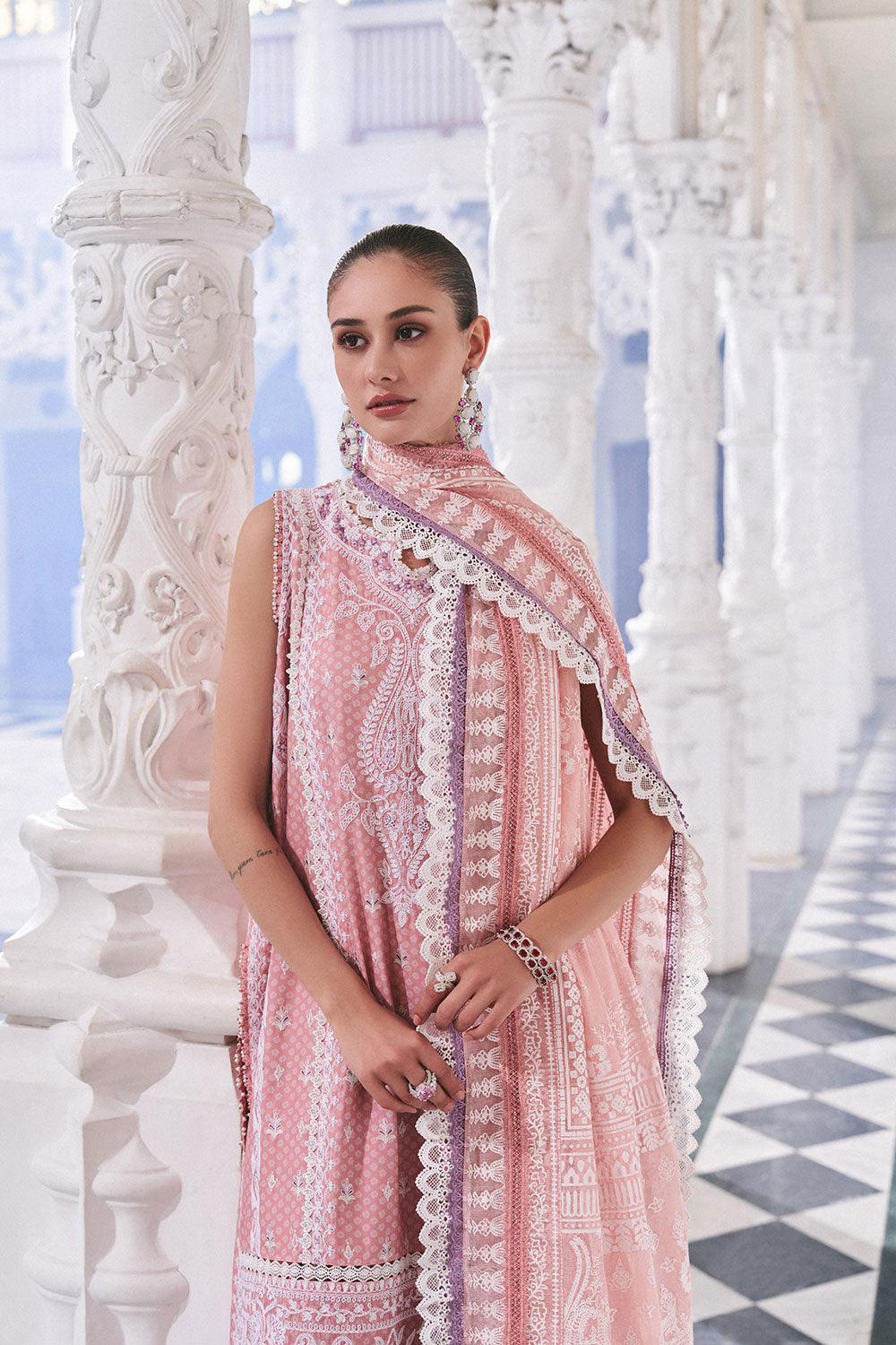 Sobia Nazir | Luxury Lawn Eid 26 | 11A - Luxury Dress - available at Maria Faisal in UK and USA.