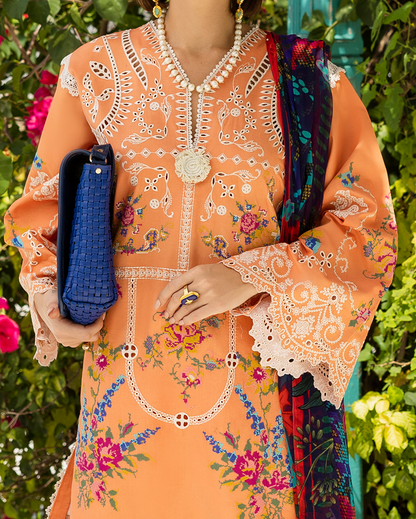 Esmel | Mon Tresor Luxe Lawn 26 | Que Sera Sera - Luxury Dress - available at Maria Faisal in UK and USA.