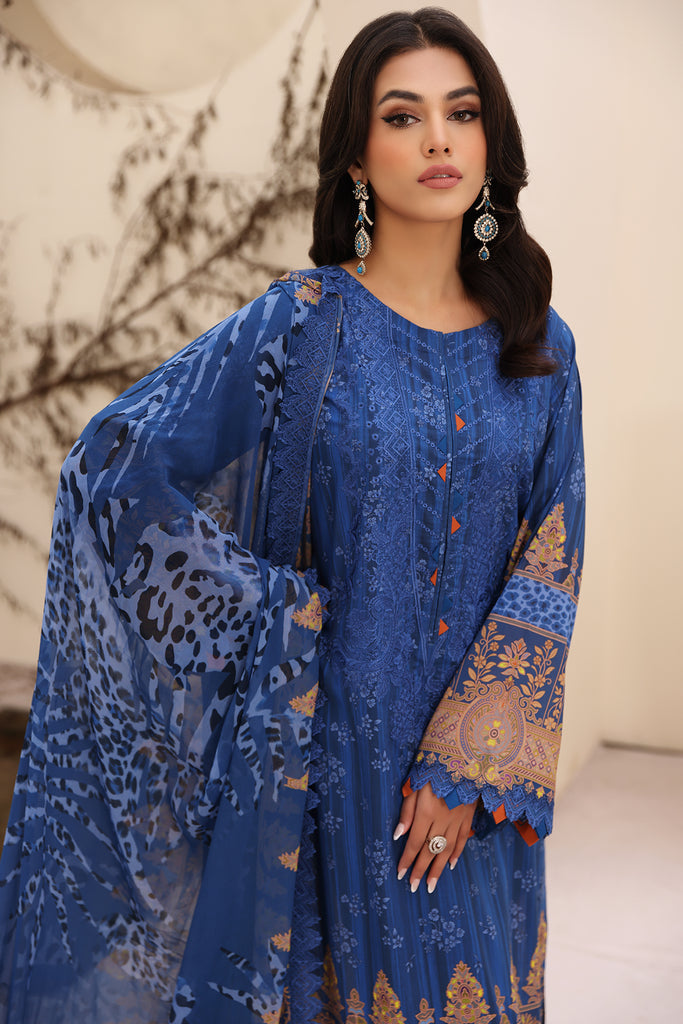 Charizma | Naranji Embroidered Lawn 24 | CN4-005 - Maria Faisal