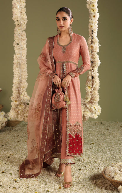 Maya | Jahanara Festive Edit 26 | MEERAS - Formal Dress - available at Maria Faisal in UK and USA.
