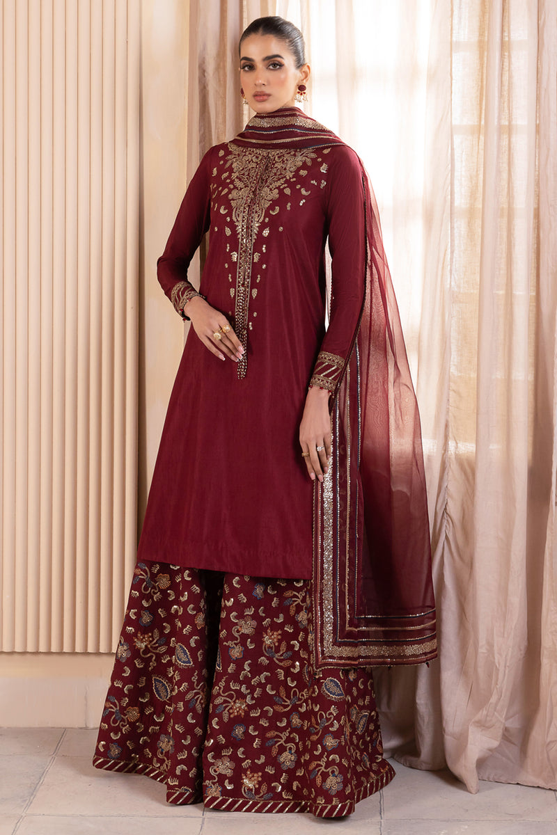 Jazmin | Formals Collection | RAW SILK UR-7016 - Ladies Clothes - Maria Faisal