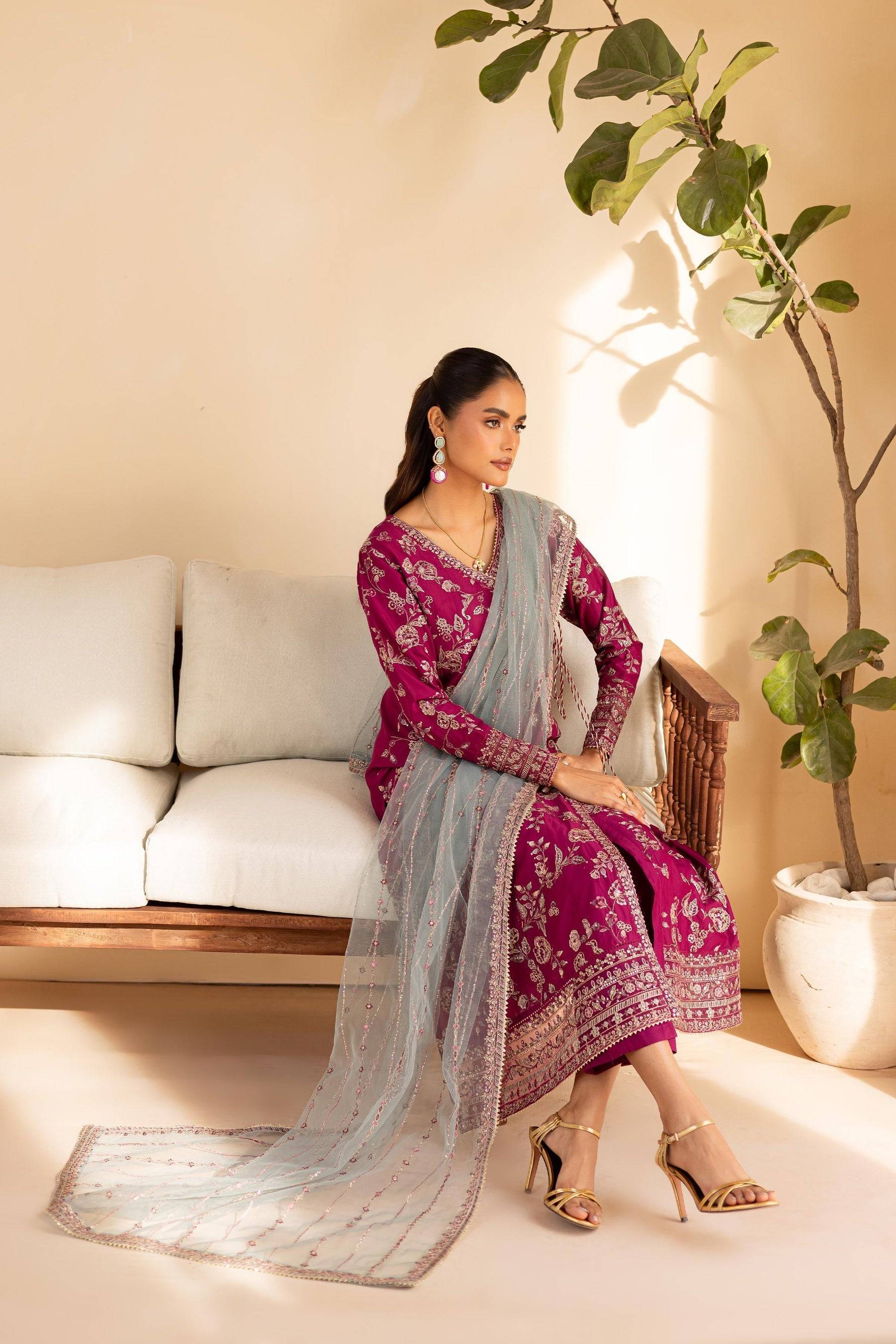 Batik | Cyra Luxury Solids | Fig by Maria Faisal - Registered Vendor of : Batik - type : Ladies Clothes - 100% original wedding dresses