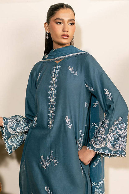 Cross Stitch | Mahiri Lawn 25 | TEAL SERENITY by Maria Faisal - Registered Vendor of : Cross Stitch - type : Ladies Clothes - 100% original wedding dresses