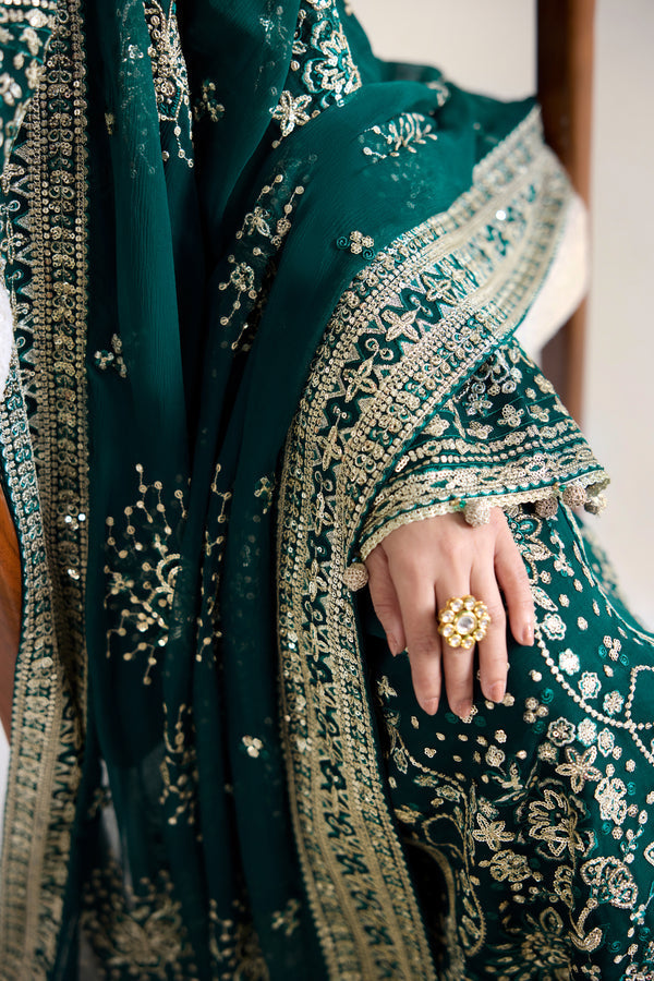 Farasha | Formals 26 | Gold Radiance - Formal Dress - available at Maria Faisal in UK and USA.
