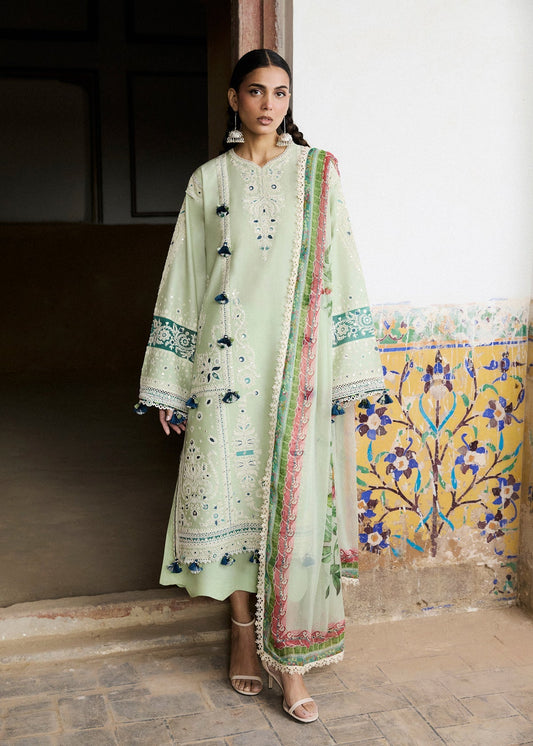 Hussain Rehar | Zan SS26 | Nane - Luxury Dress - available at Maria Faisal in UK and USA.