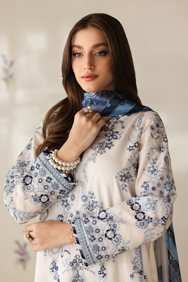 Baroque | Luxury Summer Pret | UF-4423 - Luxury Dress - available at Maria Faisal in UK and USA.