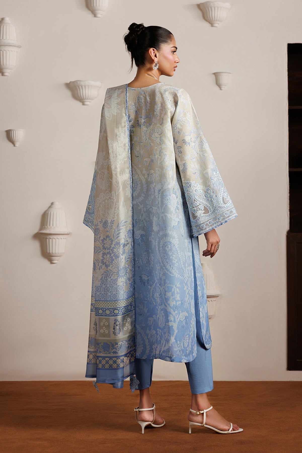Baroque | Luxury Summer Pret | UF-4524 - Luxury Dress - available at Maria Faisal in UK and USA.