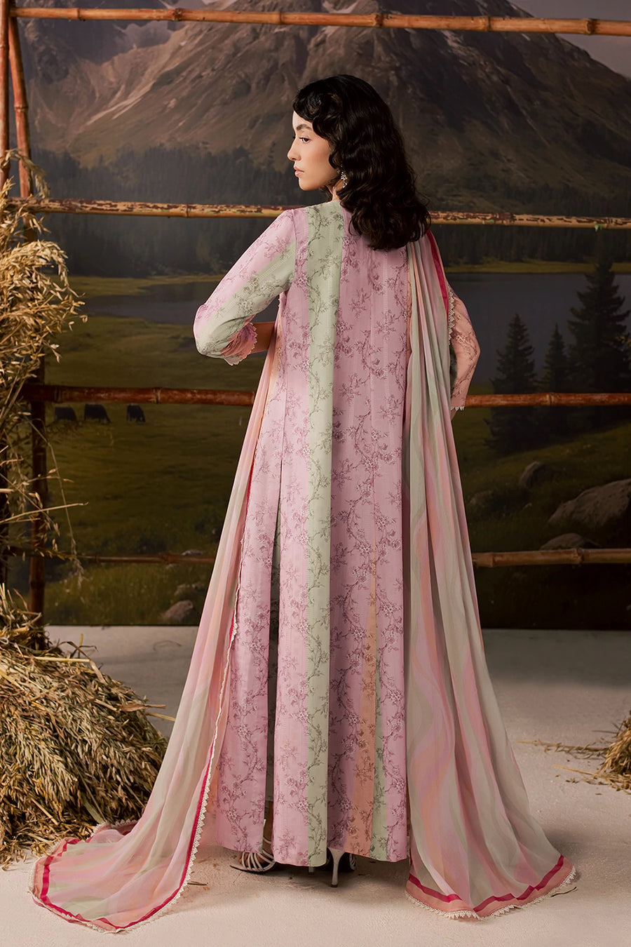 Vanya | Post Crds of July | SM-029 - Luxury Dress - available at Maria Faisal in UK and USA.