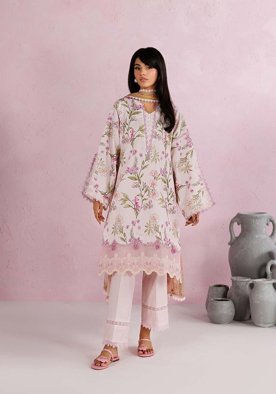 Zarqash | RimJhim The Moonsoon Edit 26 | AFSOON ZQ003 - Casual Dress - available at Maria Faisal in UK and USA.