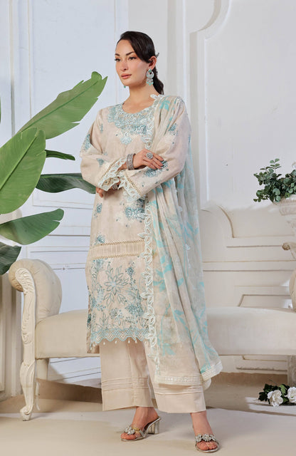 Al Zohaib | Applique Kari Cutwork Edit 25 | ACE-25-12 by Maria Faisal - Registered Vendor of : Alzohaib - type : Ladies Clothes - 100% original wedding dresses