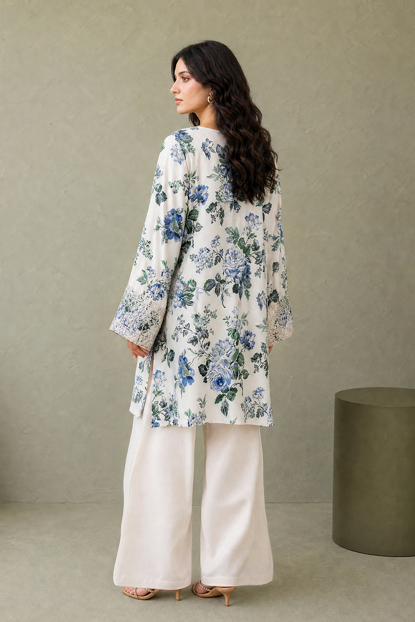Saad Shaikh | Ease Fall Edit 26 | D-12 Co-ord Set Skin - Casual Dress - available at Maria Faisal in UK and USA.